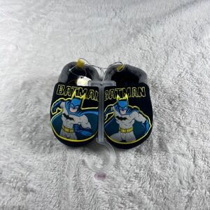Kids Batman Slippers Boys Girls‎ Size M 7/8 Indoor Cozy Footwear NWT